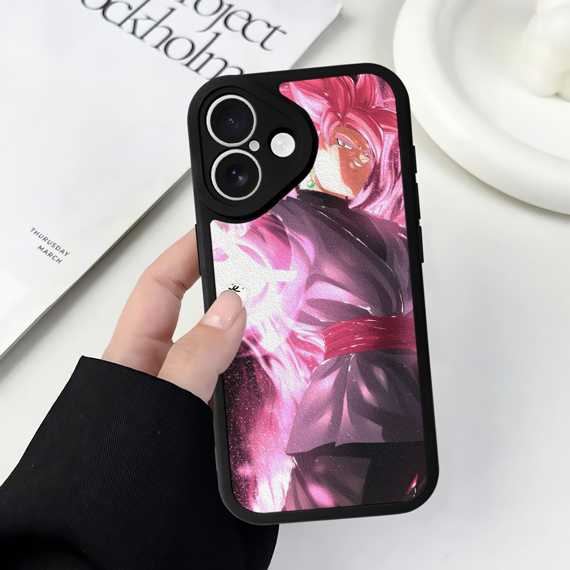 （画像用） ドラゴンボール DRAGON BALL 【iPhone 16シリーズ対応】シリコンスマホケース（レザー調） 材質：シリコン